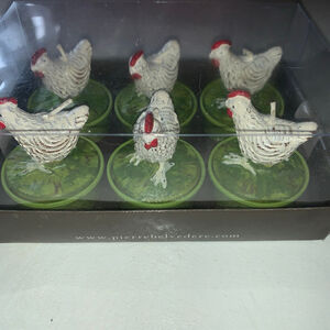 Pierre Belvedere White Hen Tealights Set of 6